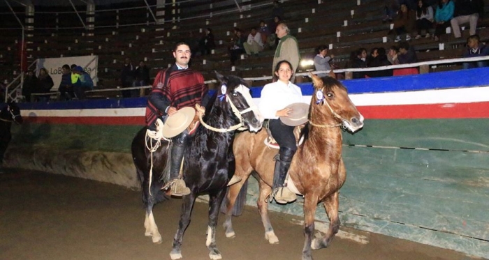 Valentina Campos y Juan Pablo González ganaron Rodeo Mixto realizado en Lo Barnechea
