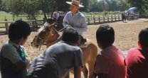 Niños del Sename disfrutaron de ensayo de la Escuadra Palmas de Peñaflor Niños del Sename disfrutaron de ensayo de la Escuadra Palmas de Peñaflor