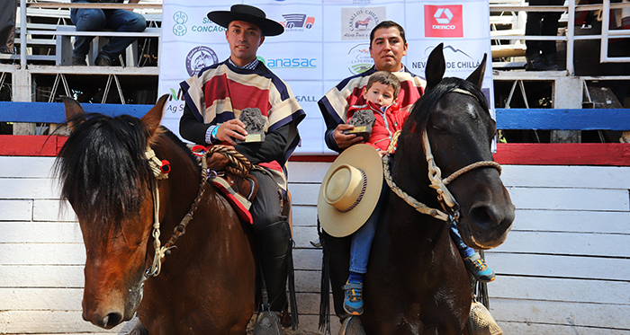 Acevedo y Pereira celebraron en la Serie Caballos y cumplieron el sueño de llegar a Rancagua