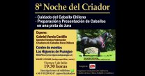 Asociaciones Melipilla y Casablanca realizarán este viernes la 8ª Noche del Criador Asociaciones Melipilla y Casablanca realizarán este viernes la 8ª Noche del Criador
