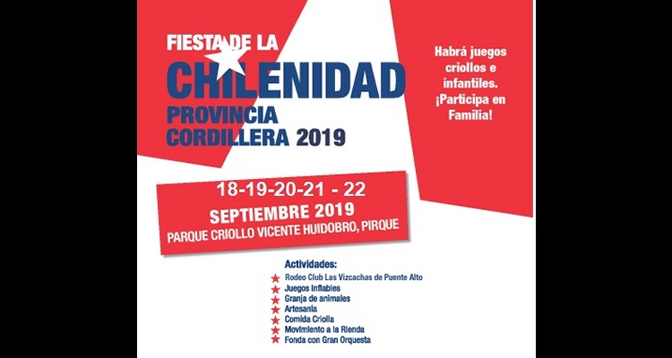 Fiesta de la Chilenidad Provincia de Cordillera, un gran panorama para septiembre