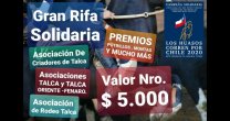 Gran Rifa Solidaria de criadores y corraleros de Talca avanza con mucho interés Gran Rifa Solidaria de criadores y corraleros de Talca avanza con mucho interés