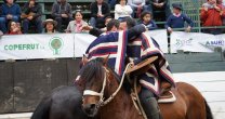 Lo Miranda prepara sus caballos en competencia mentalizados en el retorno del rodeo Lo Miranda prepara sus caballos en competencia mentalizados en el retorno del rodeo