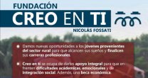 Fundación Creo en Ti Nicolás Fossatti trabaja para 2021 y está recibiendo postulaciones para becas Fundación Creo en Ti Nicolás Fossatti trabaja para 2021 y está recibiendo postulaciones para becas