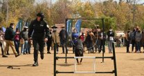Gendarmería realizó una presentación de perros adiestrados en Rancagua