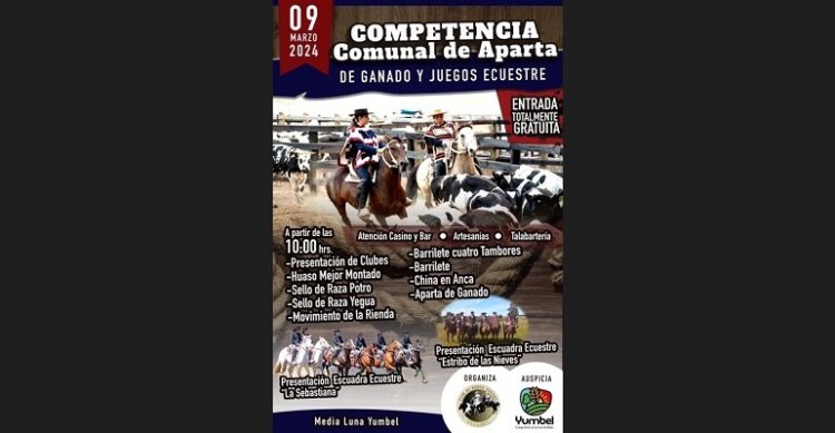 Club de Rodeo y Municipalidad de Yumbel realizarán atractivo evento de Aparta y actividades ecuestres