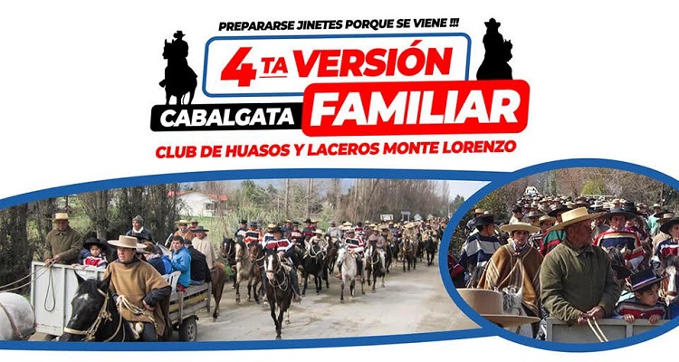 Cuarta versión de la Cabalgata del Club de Huasos y Laceros Monte Lorenzo será el 15 de agosto