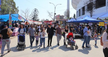 El público acudió masivamente a disfrutar la Fiesta Chilena en Ñuñoa