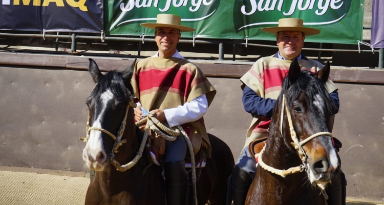 ¿Candidatos? Luis Huenchul y Diego Pacheco se lucieron en la Serie Caballos