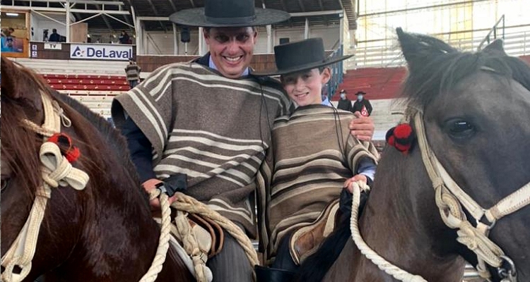 El fin de semana redondo de Germán Varela: Completó y premió su hijo Agustín en su debut