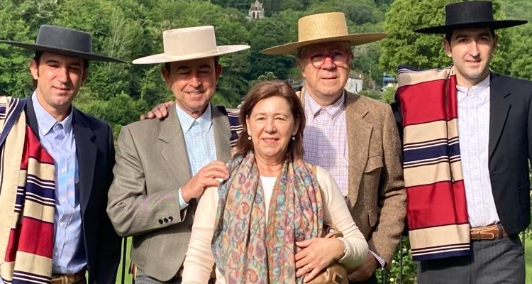 José Miguel Guzmán dejó bien representadas nuestras tradiciones en el Camino de Santiago