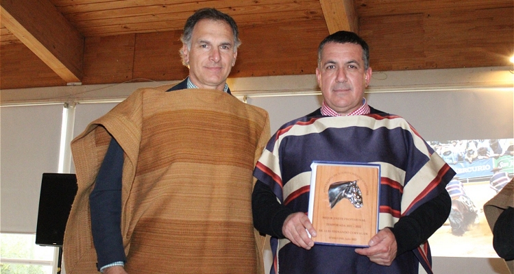 Luis Fernando Corvalán, Mejor Jinete Profesional de O'Higgins: