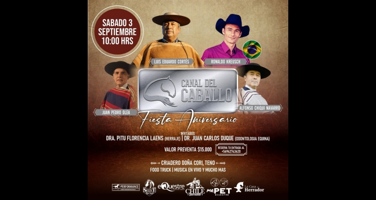 Canal del Caballo tiene un gran programa para celebrar su cuarto aniversario en Teno