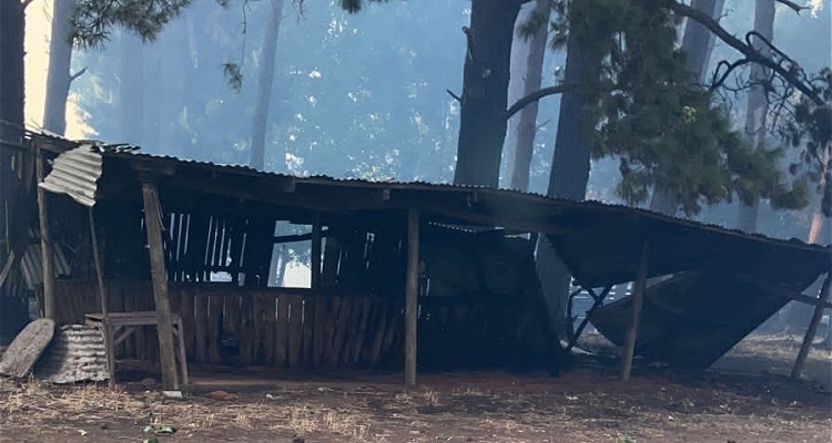 Medialuna de Cabrero pasó un tremendo susto por incendio en sus alrededores