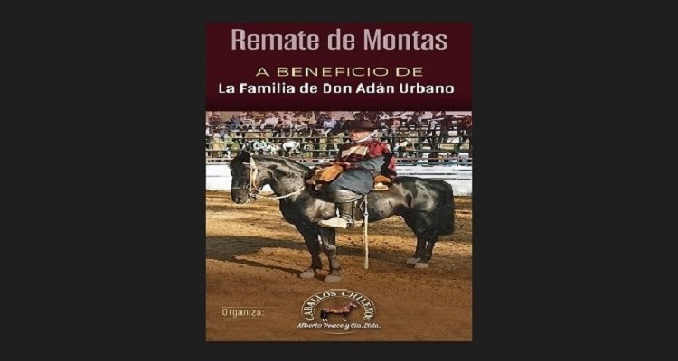 Este jueves a las 12:00 horas terminará remate de montas a beneficio de la familia de Adán Urbano