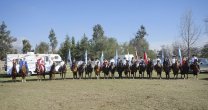 El lindo momento del Encuentro Internacional de Escuadras Femeninas en la Semana de la Chilenidad