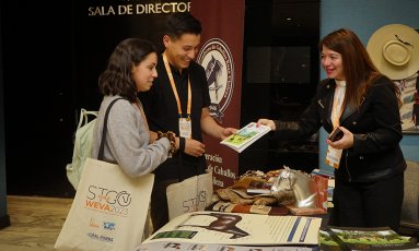 El stand de la Federación de Criadores atrajo miradas en el Hotel W