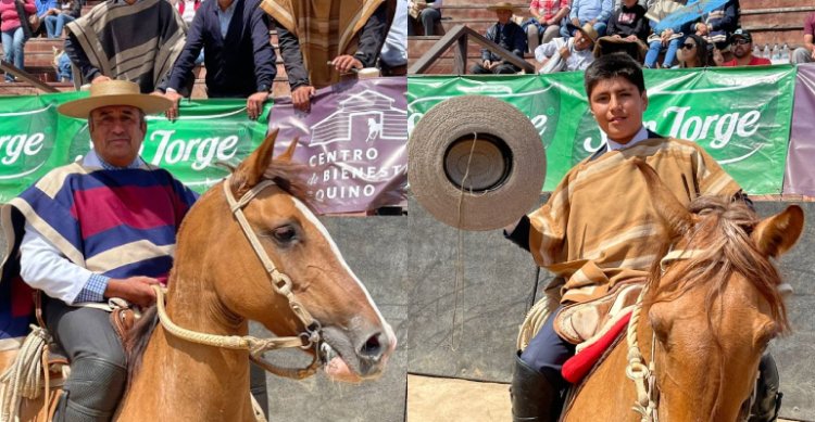 Emiliano Zamora y Luis Eduardo Cortés dieron espectáculo y clasificaron a Rancagua en la Rienda de El Convento