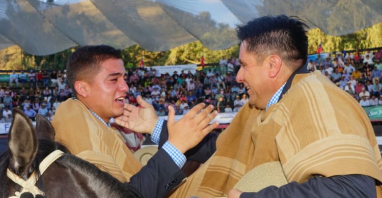 La collera padre e hijo de Pedro y Pedro Huerta triunfó en Melipilla alentada por el público local