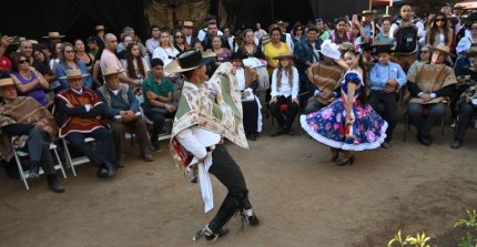 La presentación de la Cueca Huasa en la inauguración del Champion de Chile