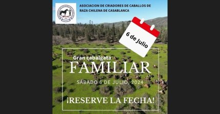 ¡Reserva la fecha! La Gran Cabalgata Familiar de la Asociación Casablanca será el 6 de julio