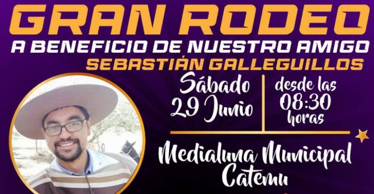 Solidaridad huasa: En Catemu se hará rodeo a beneficio de Sebastián Galleguillos