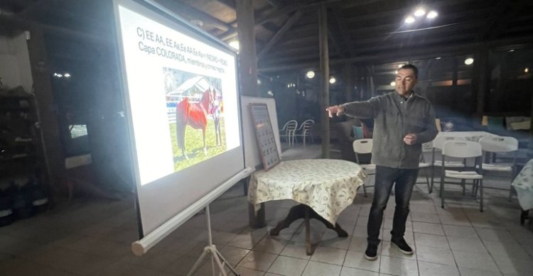 Criadores de Petorca tuvieron instructiva charla sobre pelajes de caballos