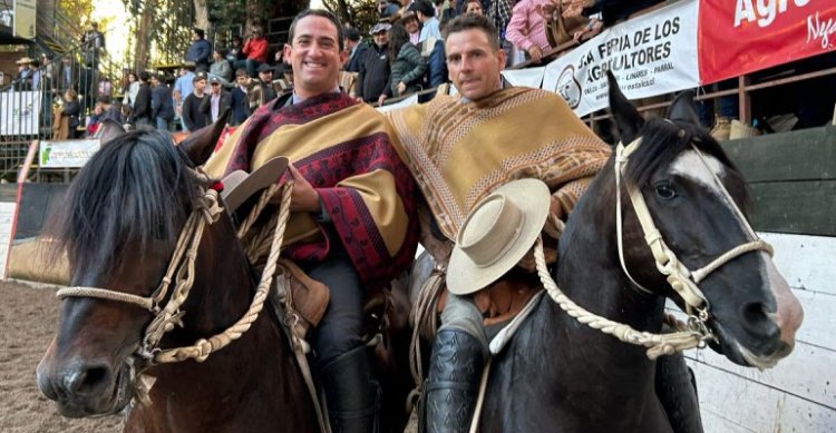 Barros y Ruiz se impusieron en la Serie Potros de San Clemente sobre Rescate y El Colero