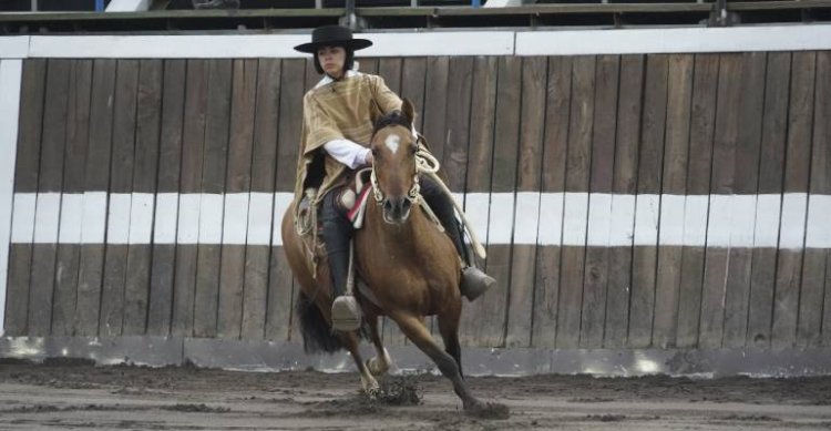 Pilar Estrada tuvo un gran apronte para Rancagua montando a Amancay Infiel
