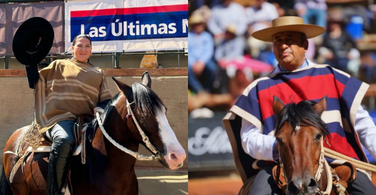 Yeny Troncoso y Luis Eduardo Cortés nuevamente llegaron a lo más alto en la Rienda