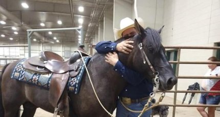 Marcelo Guzmán y El Profanao captaron miradas en el Midwest Horse Faire