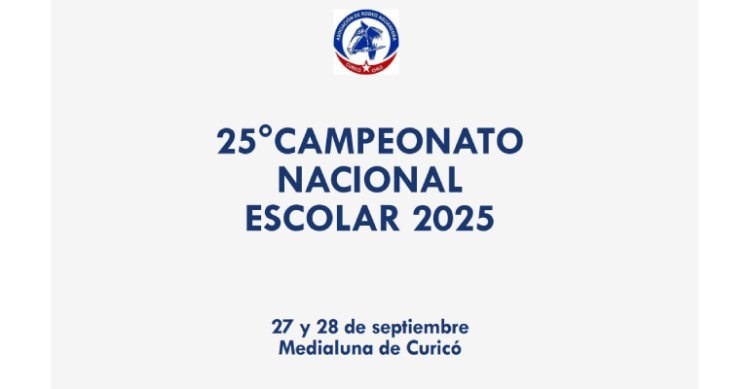 XXV Campeonato Nacional Escolar tiene sus bases y varias novedades