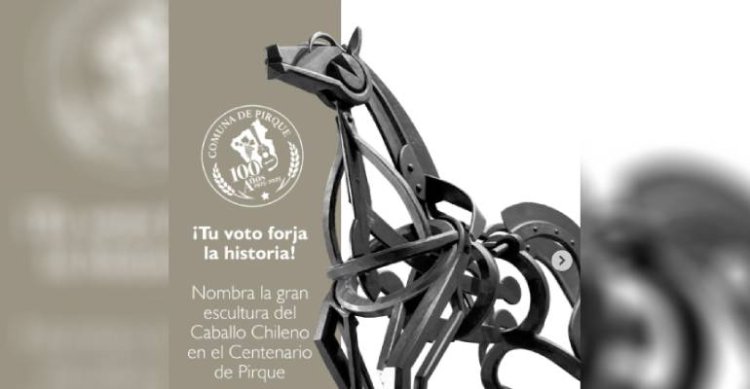 Pircano: Municipalidad de Pirque nombró gran escultura del Caballo Chileno a través de votación