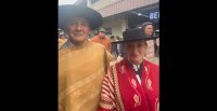 Carola Luengo y su padre Francisco Luengo vivieron una especial jornada en Esteio