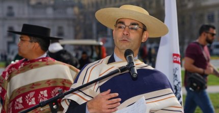 Ferochi encabezó Esquinazo y lanzamiento del Nacional de Cueca Huasa frente a La Moneda