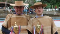 Nicolás Muñoz y Eugenio Valenzuela completaron su collera de yeguas en Cauquenes