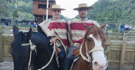 Herrera y Pons brillaron en las quinchas de la Medialuna La Vizcaya de Comalle