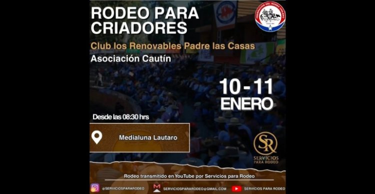 Criadores de Cautín tienen organizado un rodeo bien entretenido