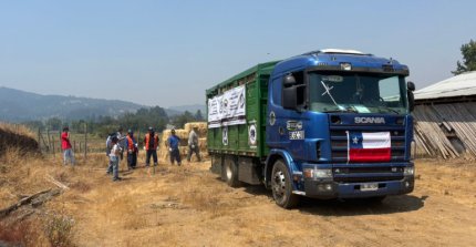Criadores de Ñuble desplegaron ayuda solidaria en Portezuelo tras incendio forestal