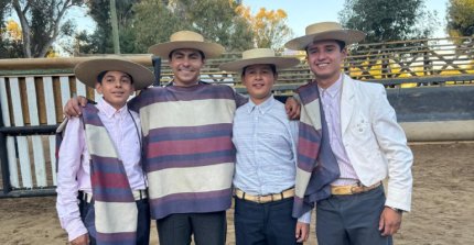 Fabián Aravena y Felipe González tuvieron un buen comienzo en el Rodeo del Club Pelluhue-Barrio Estación