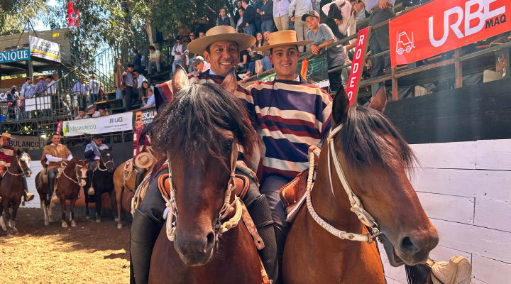 Pedro Angel Urrutia y Diego Urrutia celebraron un triunfo familiar en San Clemente
