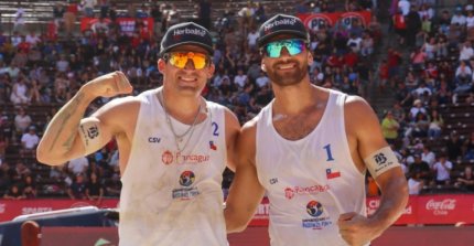 La Medialuna Moumental de Rancagua ecibió al Circuito Sudamericano de vóleibol playa en el que Chile brilló