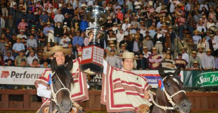 La celebración de las tres mejores colleras del Campeonato Nacional de Rodeo