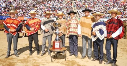 La ceremonia de la Serie de Campeones en el 77° Campeonato Nacional de Rodeo