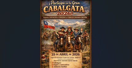 Con bastantes inscritos se realizará la Gran Cabalgata 2026 de los Criadores de Cautín