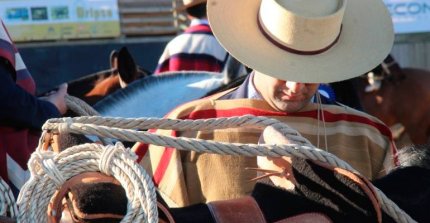 El rodeo del Club El Bosque en la Medialuna de Valle Hermoso